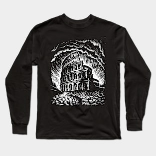 Colosseum in a snow globe Long Sleeve T-Shirt